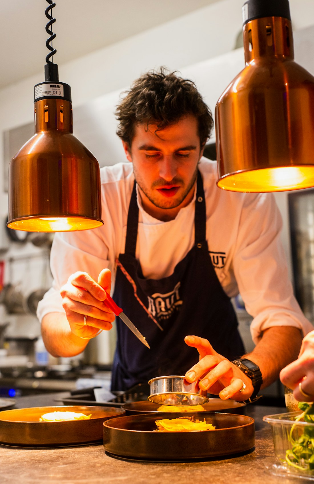 Chef working in a kitchen